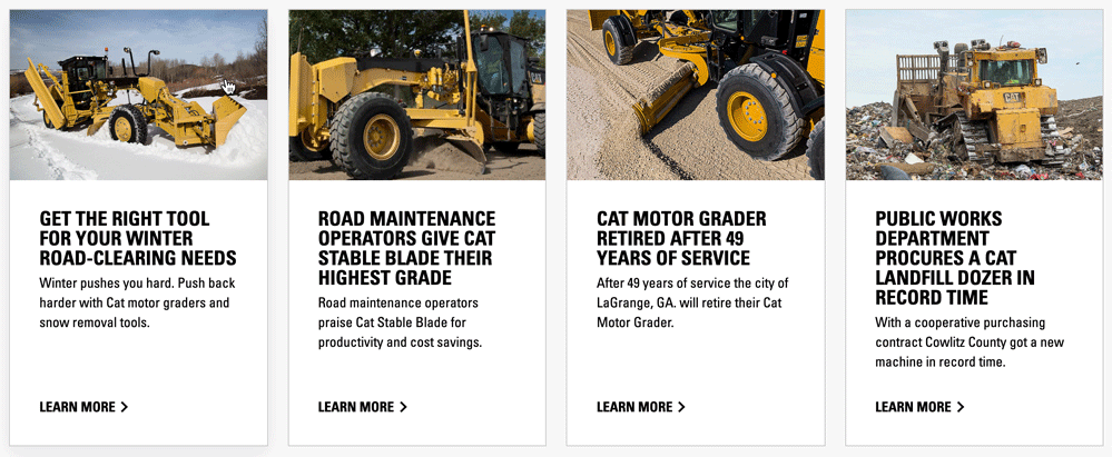 Customer Case Study Examples from Caterpillar Inc.